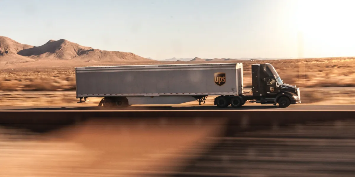 Semi truck on the highway
